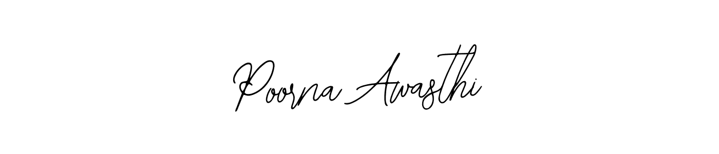 Make a beautiful signature design for name Poorna Awasthi. With this signature (Bearetta-2O07w) style, you can create a handwritten signature for free. Poorna Awasthi signature style 12 images and pictures png