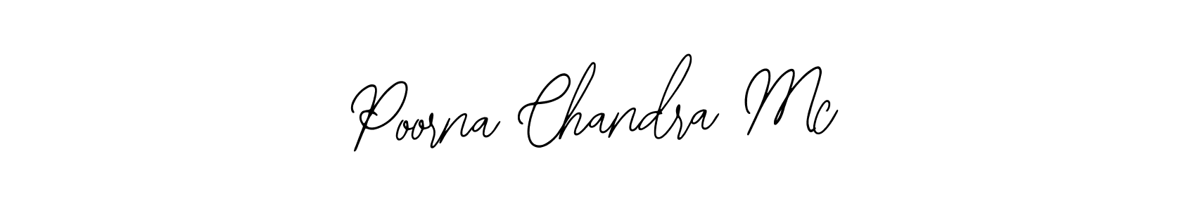 Poorna Chandra Mc stylish signature style. Best Handwritten Sign (Bearetta-2O07w) for my name. Handwritten Signature Collection Ideas for my name Poorna Chandra Mc. Poorna Chandra Mc signature style 12 images and pictures png