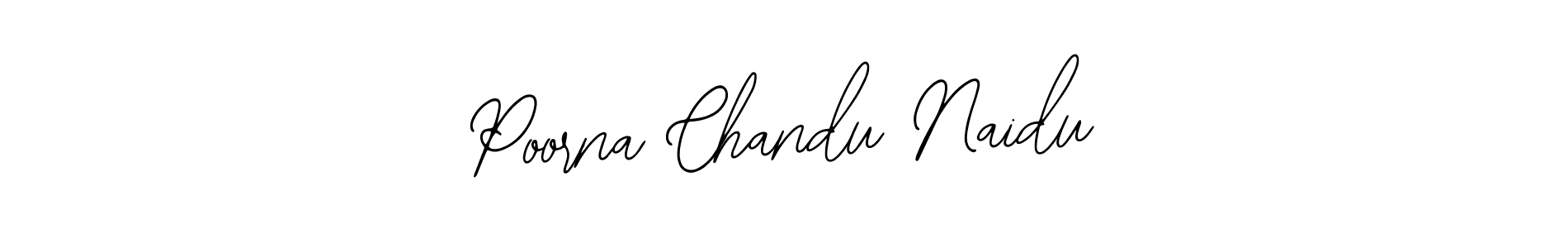 Bearetta-2O07w is a professional signature style that is perfect for those who want to add a touch of class to their signature. It is also a great choice for those who want to make their signature more unique. Get Poorna Chandu Naidu name to fancy signature for free. Poorna Chandu Naidu signature style 12 images and pictures png