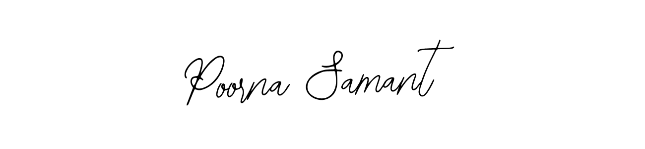 Make a beautiful signature design for name Poorna Samant. With this signature (Bearetta-2O07w) style, you can create a handwritten signature for free. Poorna Samant signature style 12 images and pictures png