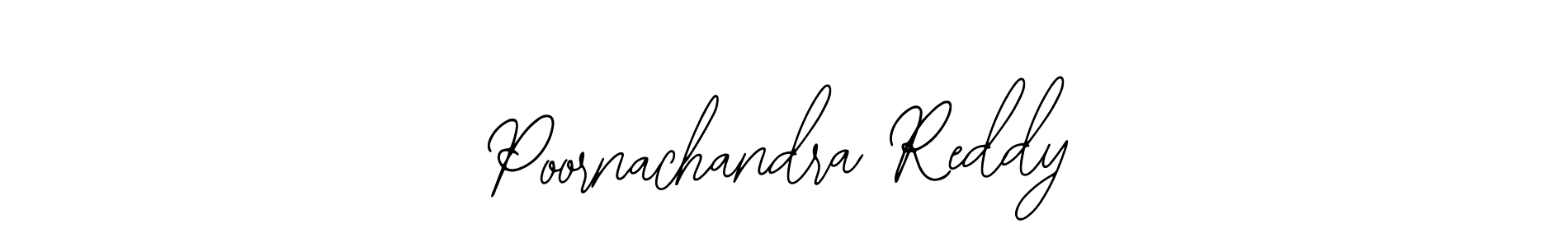The best way (Bearetta-2O07w) to make a short signature is to pick only two or three words in your name. The name Poornachandra Reddy include a total of six letters. For converting this name. Poornachandra Reddy signature style 12 images and pictures png