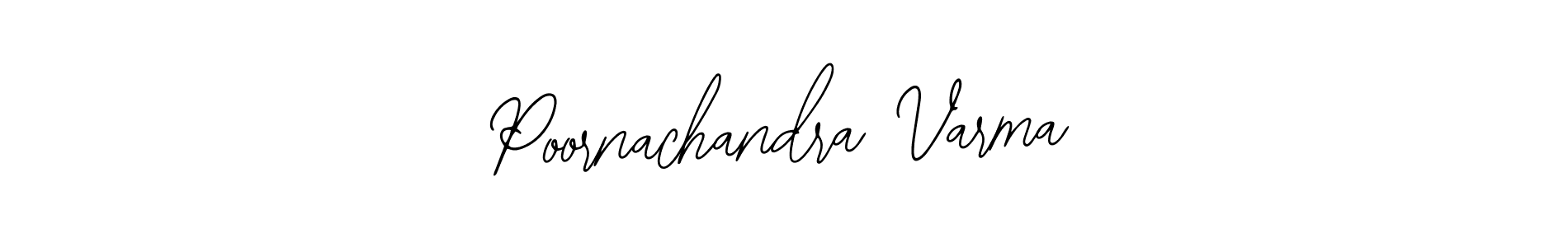 How to make Poornachandra Varma signature? Bearetta-2O07w is a professional autograph style. Create handwritten signature for Poornachandra Varma name. Poornachandra Varma signature style 12 images and pictures png