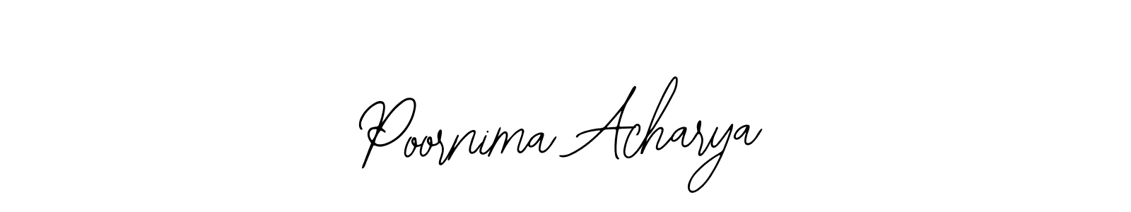 if you are searching for the best signature style for your name Poornima Acharya. so please give up your signature search. here we have designed multiple signature styles  using Bearetta-2O07w. Poornima Acharya signature style 12 images and pictures png