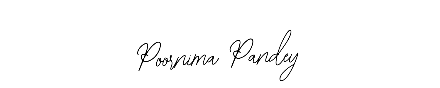 Also we have Poornima Pandey name is the best signature style. Create professional handwritten signature collection using Bearetta-2O07w autograph style. Poornima Pandey signature style 12 images and pictures png