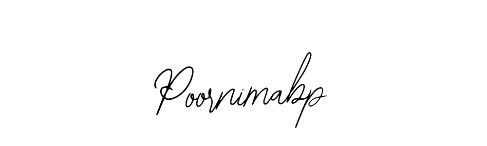 Design your own signature with our free online signature maker. With this signature software, you can create a handwritten (Bearetta-2O07w) signature for name Poornimabp. Poornimabp signature style 12 images and pictures png