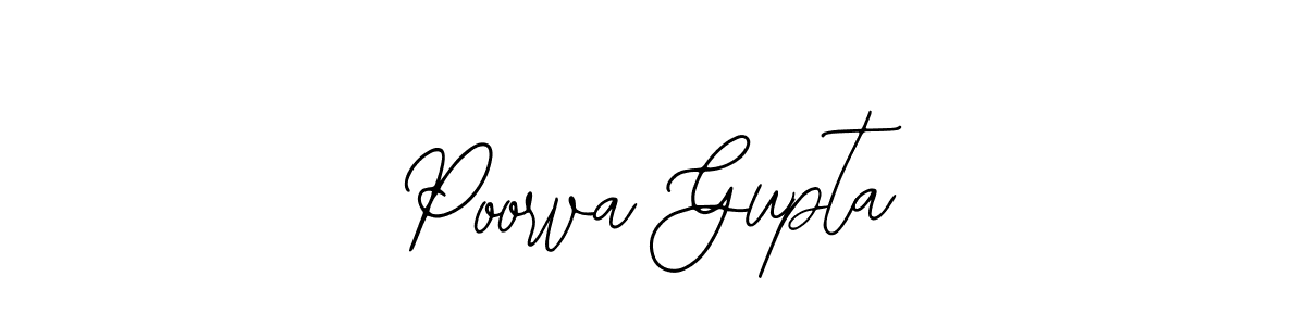 You should practise on your own different ways (Bearetta-2O07w) to write your name (Poorva Gupta) in signature. don't let someone else do it for you. Poorva Gupta signature style 12 images and pictures png