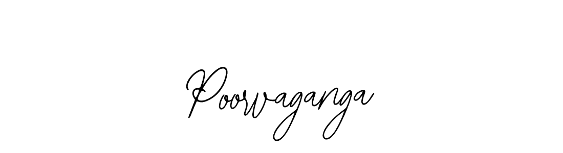 Use a signature maker to create a handwritten signature online. With this signature software, you can design (Bearetta-2O07w) your own signature for name Poorvaganga. Poorvaganga signature style 12 images and pictures png