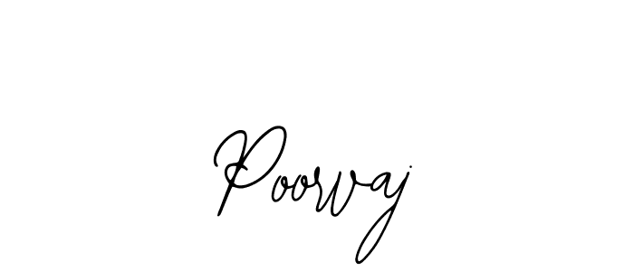 Make a beautiful signature design for name Poorvaj. Use this online signature maker to create a handwritten signature for free. Poorvaj signature style 12 images and pictures png