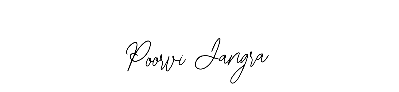 Poorvi Jangra stylish signature style. Best Handwritten Sign (Bearetta-2O07w) for my name. Handwritten Signature Collection Ideas for my name Poorvi Jangra. Poorvi Jangra signature style 12 images and pictures png