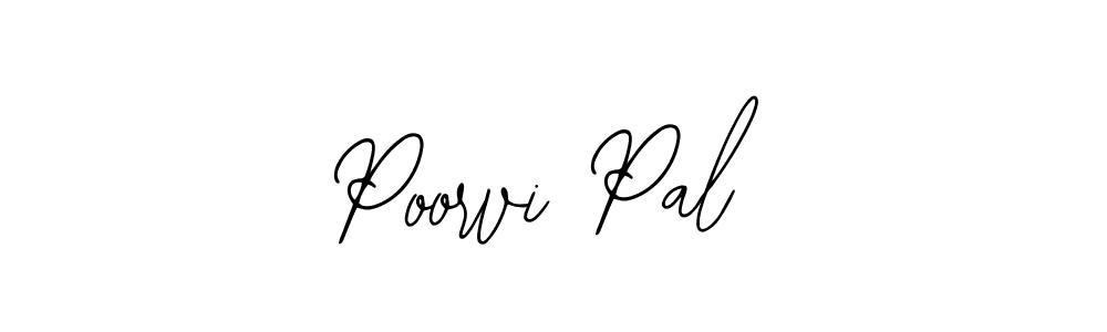How to make Poorvi Pal name signature. Use Bearetta-2O07w style for creating short signs online. This is the latest handwritten sign. Poorvi Pal signature style 12 images and pictures png