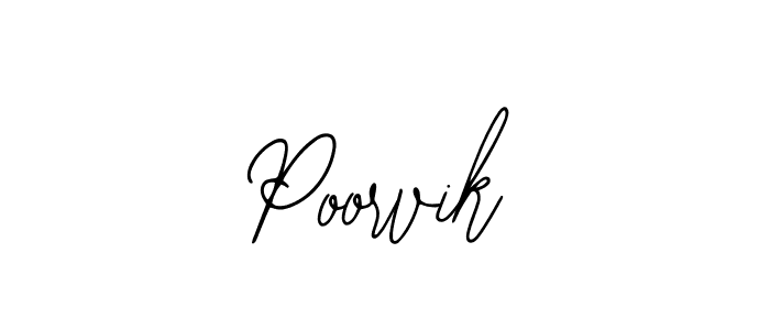 Poorvik stylish signature style. Best Handwritten Sign (Bearetta-2O07w) for my name. Handwritten Signature Collection Ideas for my name Poorvik. Poorvik signature style 12 images and pictures png