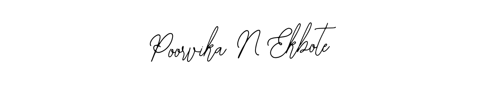 Use a signature maker to create a handwritten signature online. With this signature software, you can design (Bearetta-2O07w) your own signature for name Poorvika N Ekbote. Poorvika N Ekbote signature style 12 images and pictures png