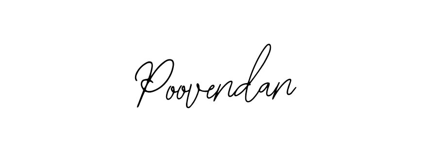 Design your own signature with our free online signature maker. With this signature software, you can create a handwritten (Bearetta-2O07w) signature for name Poovendan. Poovendan signature style 12 images and pictures png