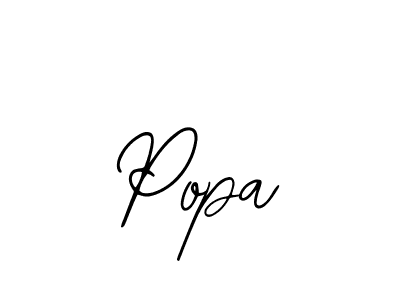 Use a signature maker to create a handwritten signature online. With this signature software, you can design (Bearetta-2O07w) your own signature for name Popa. Popa signature style 12 images and pictures png