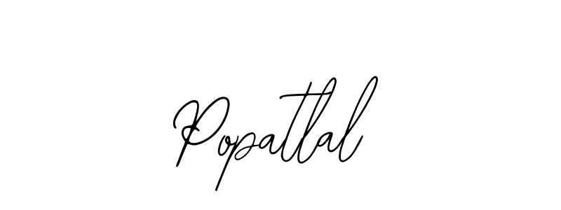 Design your own signature with our free online signature maker. With this signature software, you can create a handwritten (Bearetta-2O07w) signature for name Popatlal. Popatlal signature style 12 images and pictures png