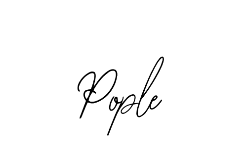 Use a signature maker to create a handwritten signature online. With this signature software, you can design (Bearetta-2O07w) your own signature for name Pople. Pople signature style 12 images and pictures png
