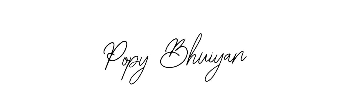 Use a signature maker to create a handwritten signature online. With this signature software, you can design (Bearetta-2O07w) your own signature for name Popy Bhuiyan. Popy Bhuiyan signature style 12 images and pictures png