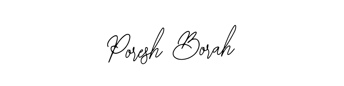 Create a beautiful signature design for name Poresh Borah. With this signature (Bearetta-2O07w) fonts, you can make a handwritten signature for free. Poresh Borah signature style 12 images and pictures png