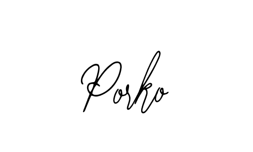 Create a beautiful signature design for name Porko. With this signature (Bearetta-2O07w) fonts, you can make a handwritten signature for free. Porko signature style 12 images and pictures png