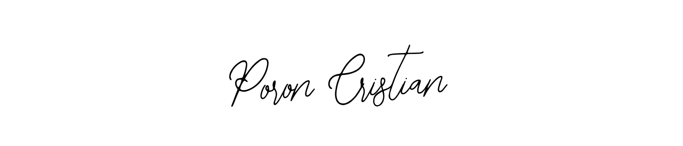 How to Draw Poron Cristian signature style? Bearetta-2O07w is a latest design signature styles for name Poron Cristian. Poron Cristian signature style 12 images and pictures png
