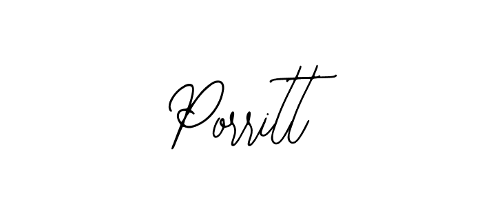 Make a beautiful signature design for name Porritt. With this signature (Bearetta-2O07w) style, you can create a handwritten signature for free. Porritt signature style 12 images and pictures png