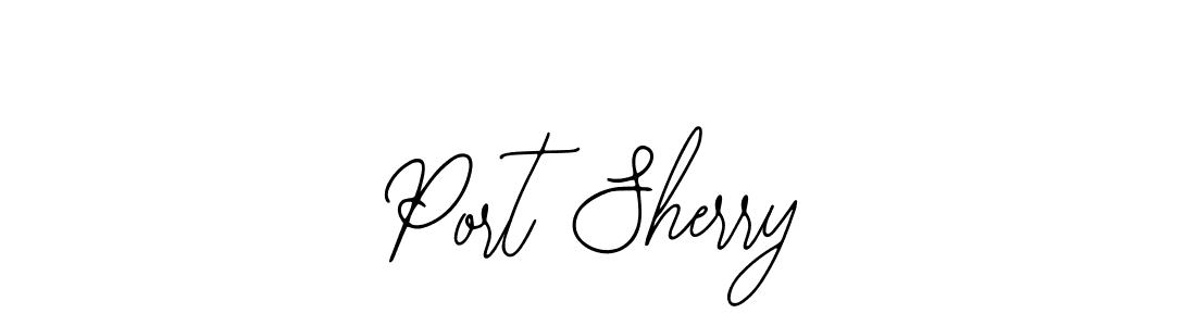 How to make Port Sherry name signature. Use Bearetta-2O07w style for creating short signs online. This is the latest handwritten sign. Port Sherry signature style 12 images and pictures png