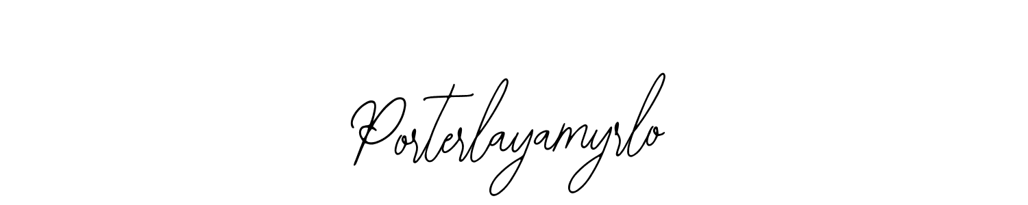 Create a beautiful signature design for name Porterlayamyrlo. With this signature (Bearetta-2O07w) fonts, you can make a handwritten signature for free. Porterlayamyrlo signature style 12 images and pictures png