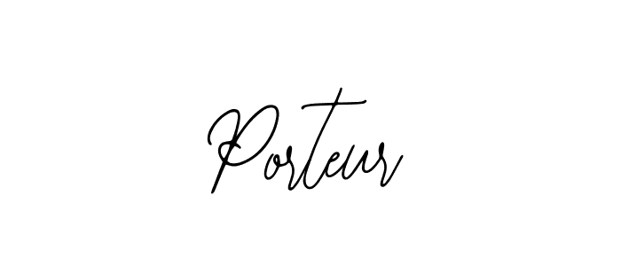 How to make Porteur name signature. Use Bearetta-2O07w style for creating short signs online. This is the latest handwritten sign. Porteur signature style 12 images and pictures png