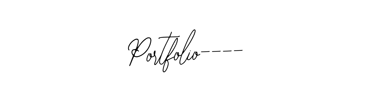 Once you've used our free online signature maker to create your best signature Bearetta-2O07w style, it's time to enjoy all of the benefits that Portfolio---- name signing documents. Portfolio---- signature style 12 images and pictures png