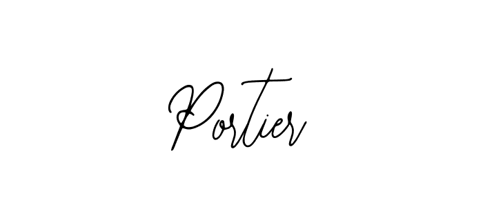 Design your own signature with our free online signature maker. With this signature software, you can create a handwritten (Bearetta-2O07w) signature for name Portier. Portier signature style 12 images and pictures png