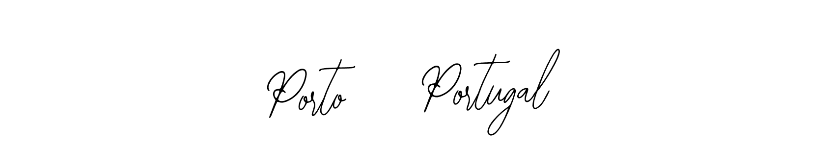 Design your own signature with our free online signature maker. With this signature software, you can create a handwritten (Bearetta-2O07w) signature for name Porto    Portugal. Porto    Portugal signature style 12 images and pictures png