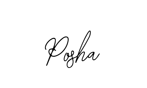 Posha stylish signature style. Best Handwritten Sign (Bearetta-2O07w) for my name. Handwritten Signature Collection Ideas for my name Posha. Posha signature style 12 images and pictures png