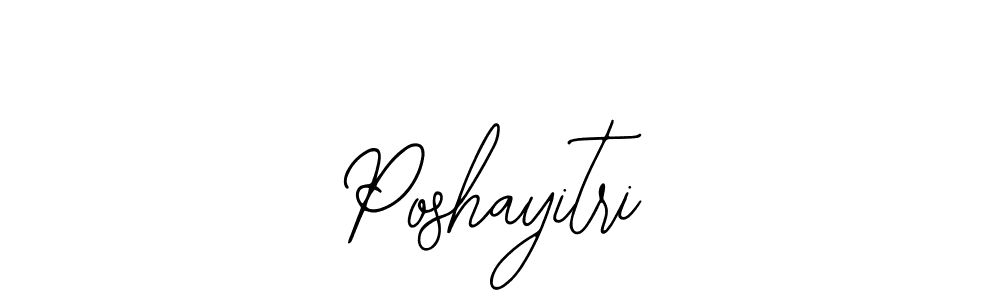 How to make Poshayitri signature? Bearetta-2O07w is a professional autograph style. Create handwritten signature for Poshayitri name. Poshayitri signature style 12 images and pictures png