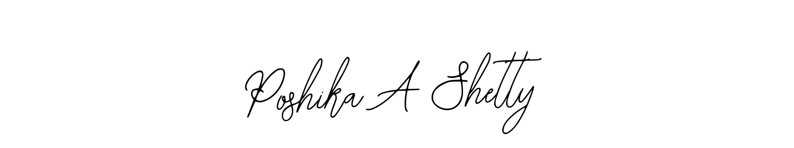 Check out images of Autograph of Poshika A Shetty name. Actor Poshika A Shetty Signature Style. Bearetta-2O07w is a professional sign style online. Poshika A Shetty signature style 12 images and pictures png