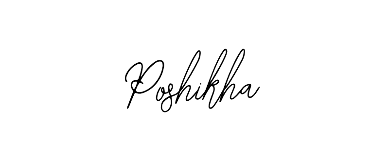 You should practise on your own different ways (Bearetta-2O07w) to write your name (Poshikha) in signature. don't let someone else do it for you. Poshikha signature style 12 images and pictures png