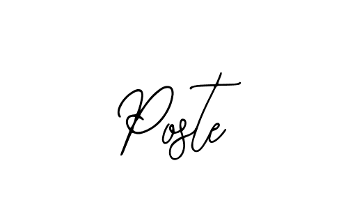 Poste stylish signature style. Best Handwritten Sign (Bearetta-2O07w) for my name. Handwritten Signature Collection Ideas for my name Poste. Poste signature style 12 images and pictures png