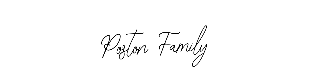 if you are searching for the best signature style for your name Poston Family. so please give up your signature search. here we have designed multiple signature styles  using Bearetta-2O07w. Poston Family signature style 12 images and pictures png