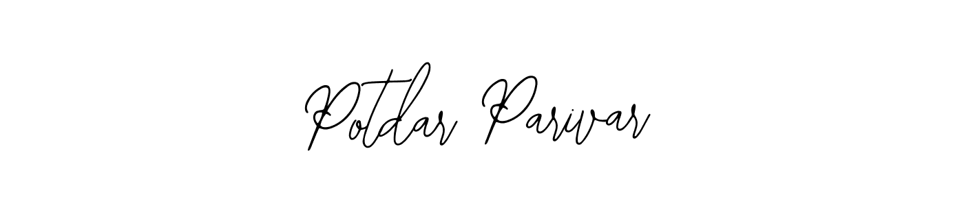 How to make Potdar Parivar signature? Bearetta-2O07w is a professional autograph style. Create handwritten signature for Potdar Parivar name. Potdar Parivar signature style 12 images and pictures png