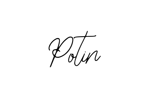 Create a beautiful signature design for name Potin. With this signature (Bearetta-2O07w) fonts, you can make a handwritten signature for free. Potin signature style 12 images and pictures png