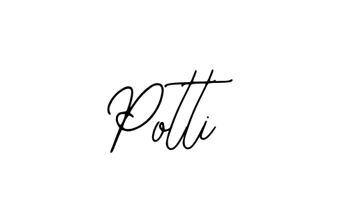 Design your own signature with our free online signature maker. With this signature software, you can create a handwritten (Bearetta-2O07w) signature for name Potti. Potti signature style 12 images and pictures png