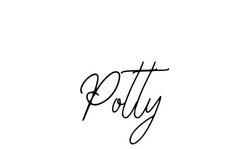 Design your own signature with our free online signature maker. With this signature software, you can create a handwritten (Bearetta-2O07w) signature for name Potty. Potty signature style 12 images and pictures png