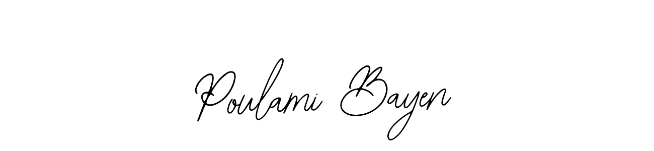 Also You can easily find your signature by using the search form. We will create Poulami Bayen name handwritten signature images for you free of cost using Bearetta-2O07w sign style. Poulami Bayen signature style 12 images and pictures png