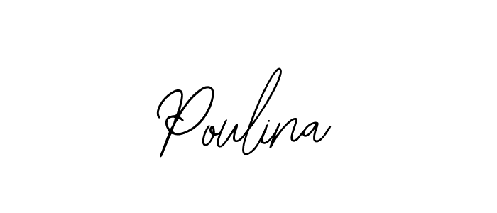 How to make Poulina signature? Bearetta-2O07w is a professional autograph style. Create handwritten signature for Poulina name. Poulina signature style 12 images and pictures png