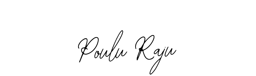 Bearetta-2O07w is a professional signature style that is perfect for those who want to add a touch of class to their signature. It is also a great choice for those who want to make their signature more unique. Get Poulu Raju name to fancy signature for free. Poulu Raju signature style 12 images and pictures png