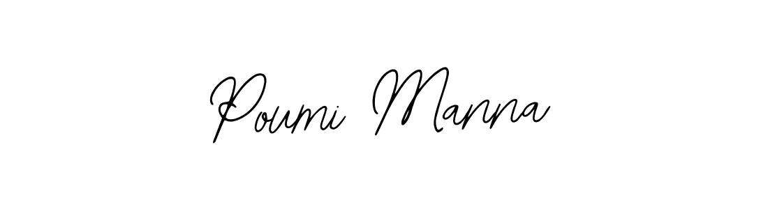 Poumi Manna stylish signature style. Best Handwritten Sign (Bearetta-2O07w) for my name. Handwritten Signature Collection Ideas for my name Poumi Manna. Poumi Manna signature style 12 images and pictures png