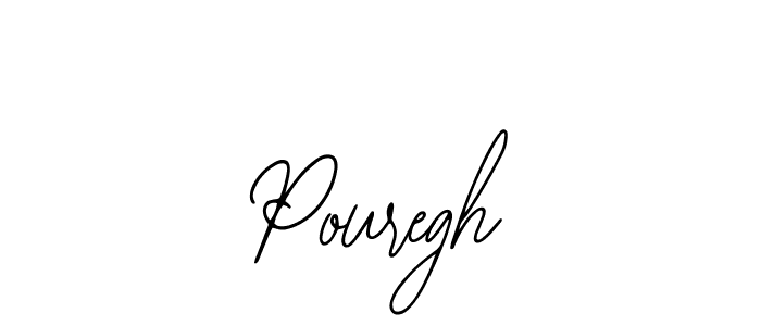 How to make Pouregh name signature. Use Bearetta-2O07w style for creating short signs online. This is the latest handwritten sign. Pouregh signature style 12 images and pictures png