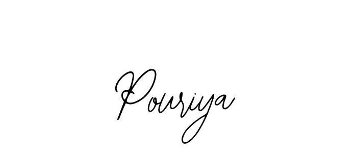 Make a beautiful signature design for name Pouriya. With this signature (Bearetta-2O07w) style, you can create a handwritten signature for free. Pouriya signature style 12 images and pictures png