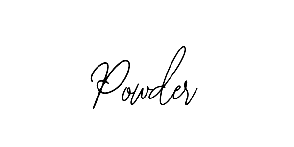 Use a signature maker to create a handwritten signature online. With this signature software, you can design (Bearetta-2O07w) your own signature for name Powder. Powder signature style 12 images and pictures png