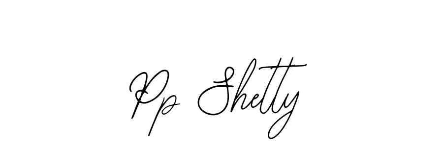 Use a signature maker to create a handwritten signature online. With this signature software, you can design (Bearetta-2O07w) your own signature for name Pp Shetty. Pp Shetty signature style 12 images and pictures png