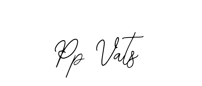 Also we have Pp Vats name is the best signature style. Create professional handwritten signature collection using Bearetta-2O07w autograph style. Pp Vats signature style 12 images and pictures png